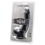 GET REAL - DILDO 20,5 CM MUST KUULIDEGA